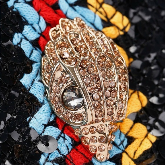 Kurt Geiger NWT Long Kensington Woven Shoulder Bag - Picture 2 of 3